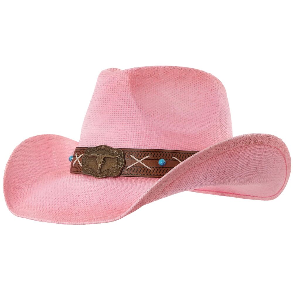 8023 Western Outback Cowboy Hat 's Style Classic Straw Western Cowgirl Hat